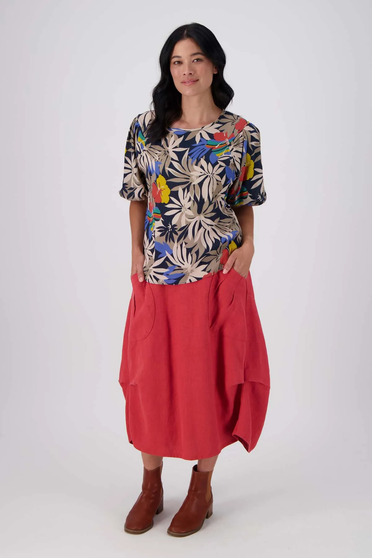 Wildflowers Blouse Black in Viscose
