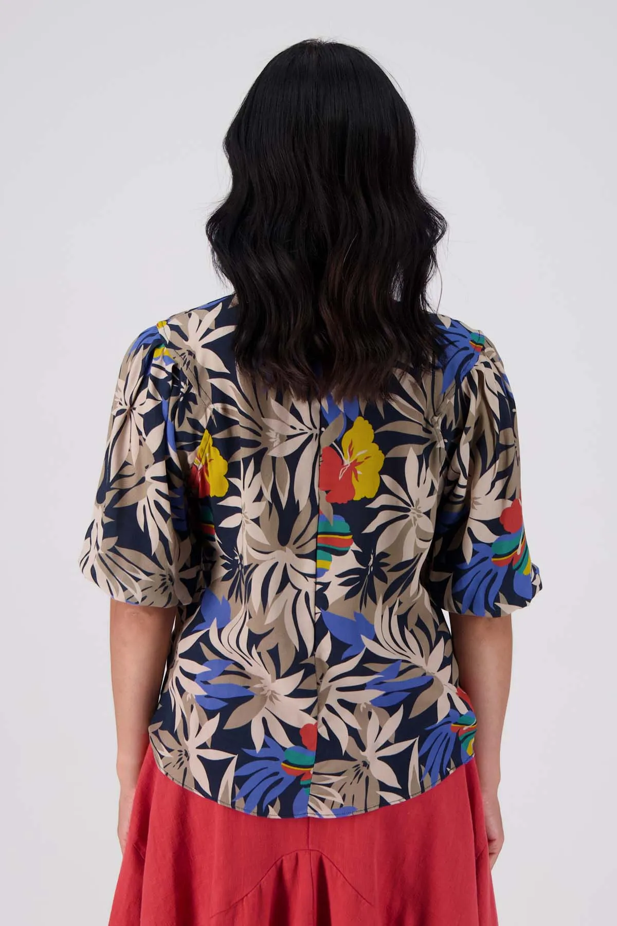 Wildflowers Blouse Black in Viscose