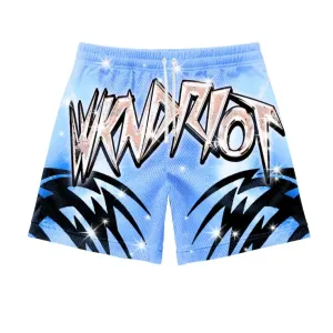WKNDRIOT Shorts - Baby Alien - Blue