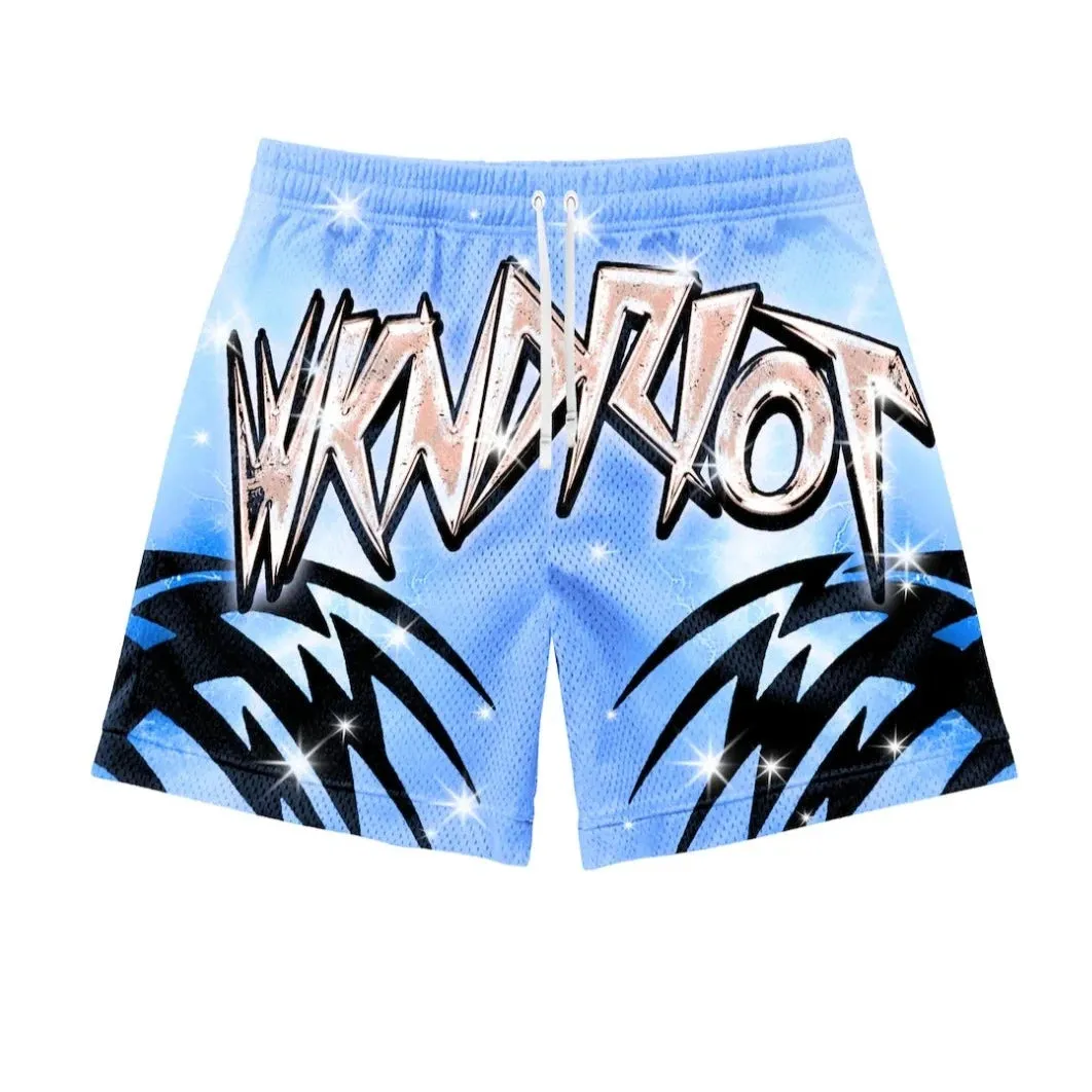 WKNDRIOT Shorts - Baby Alien - Blue