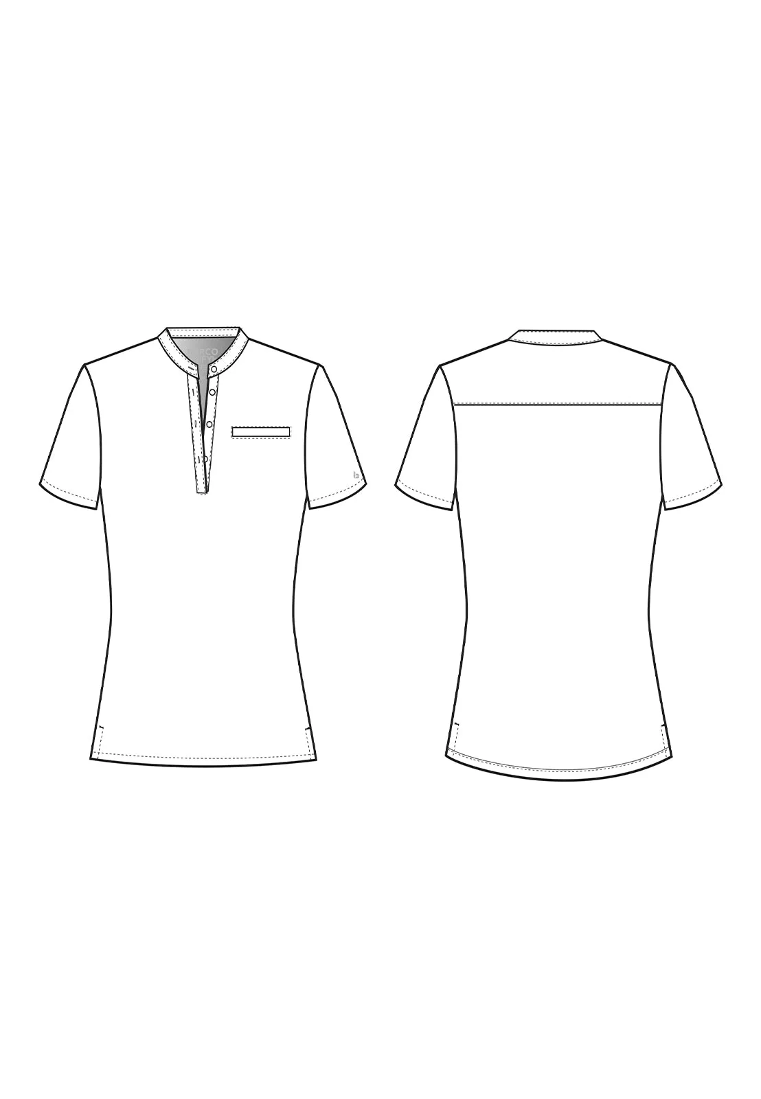 Women's Henley Style Top